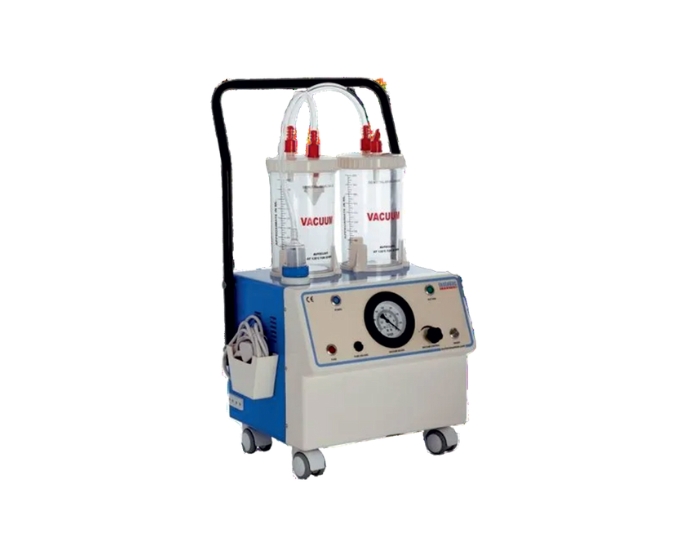 Twin Bottle Suction Machine with Vacuum Gauge and Oil Immersed Pump