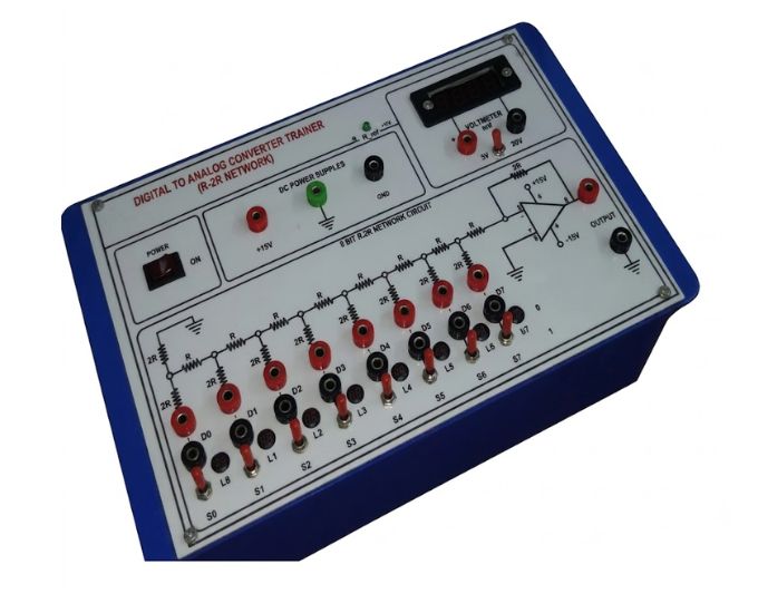 Digital to Analog Converter Trainer Using R-2R Ladder Network (8-Bit) - Product Image