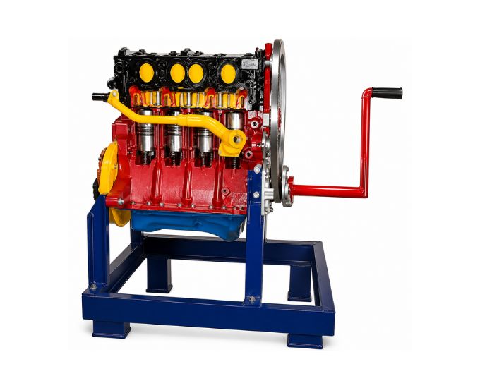 Motor Driven Four Cylinder Four Stroke Diesel Engine Cutaway Model