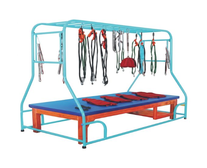 Heavy-Duty Suspension Frame for Patient Therapy and Rehabilitation Support