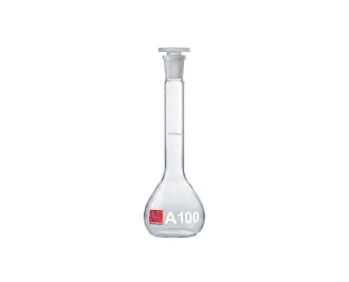 High-Precision NABL Certified Class A Volumetric Flask with PP Stopper - Product Image