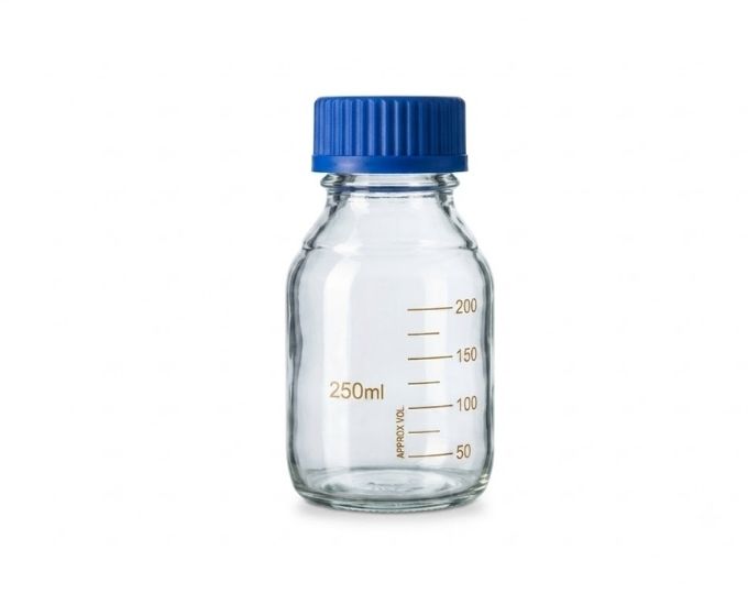 Reagent Bottle with Screw Cap Clear Glass