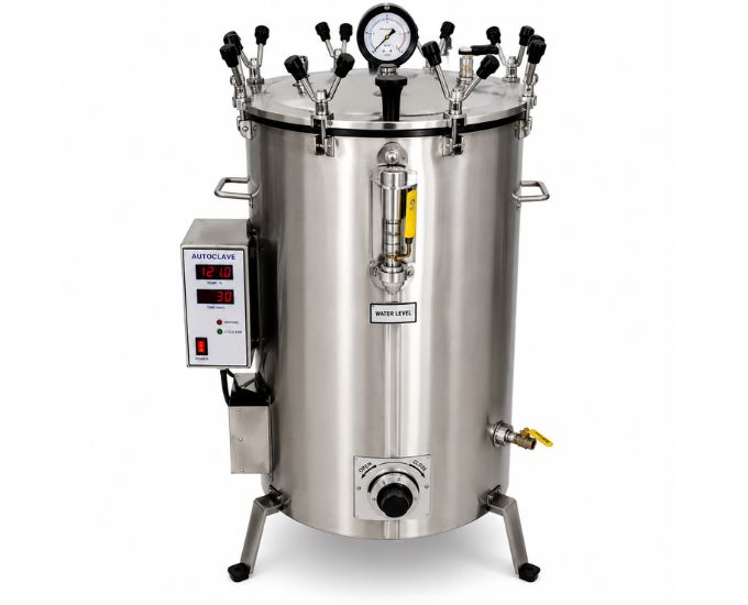 Triple Wall Vertical High Pressure Nut Locking Digital Autoclave (MT-409 Series) - Product Image