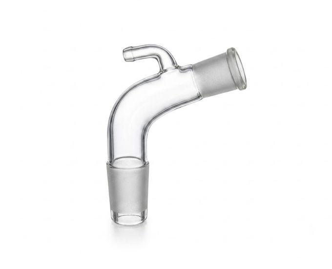 Laboratory Bent Receiver Adapter with Vent Connection