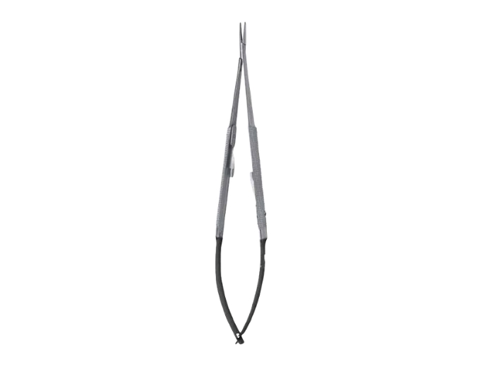 Castroviejo Barraquer Needle Holder with Lock and Tungsten Carbide Jaws - Product Image