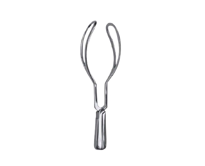 Simpson Obstetric Forceps Straight Stainless Steel Delivery Instrument - Product Image