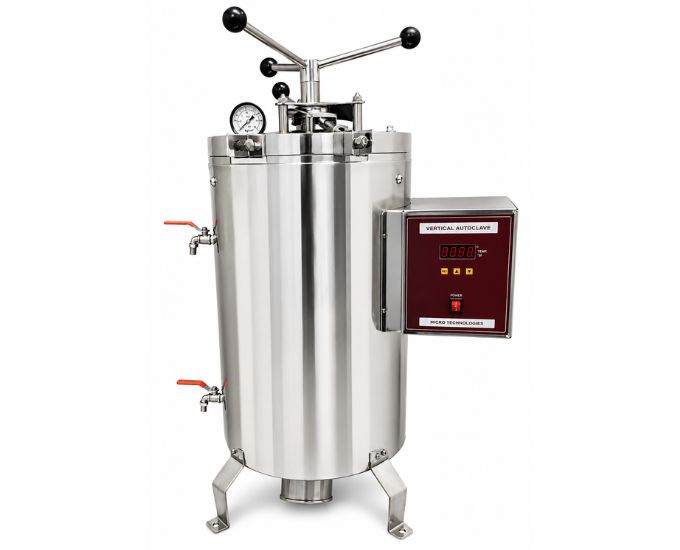 Vertical Laboratory Autoclave (Radial Locking) – Double Wall (MT-185 Series) - Product Image