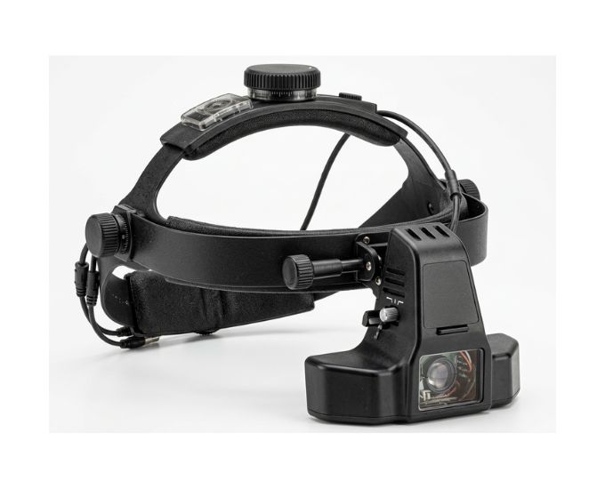 Advanced Indirect Ophthalmoscope with Wide IPD Range and Peripheral Retina Visualization