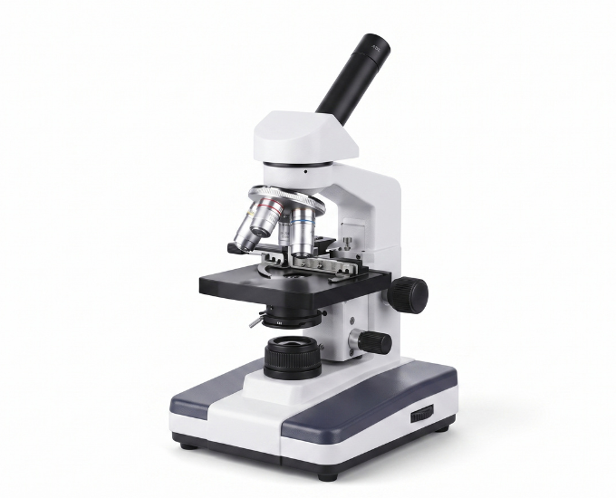 Professional Monocular Compound Microscope with 100X Oil Immersion - Product Image