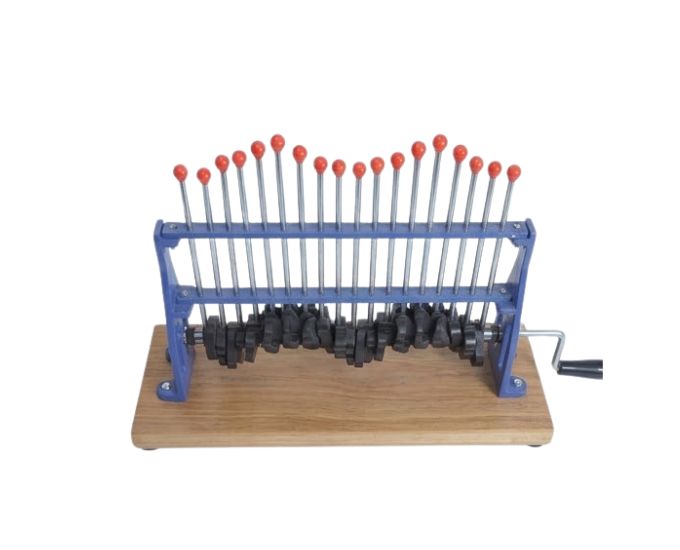 18-Pulley Longitudinal Wave Motion Apparatus – Metal - Product Image 2