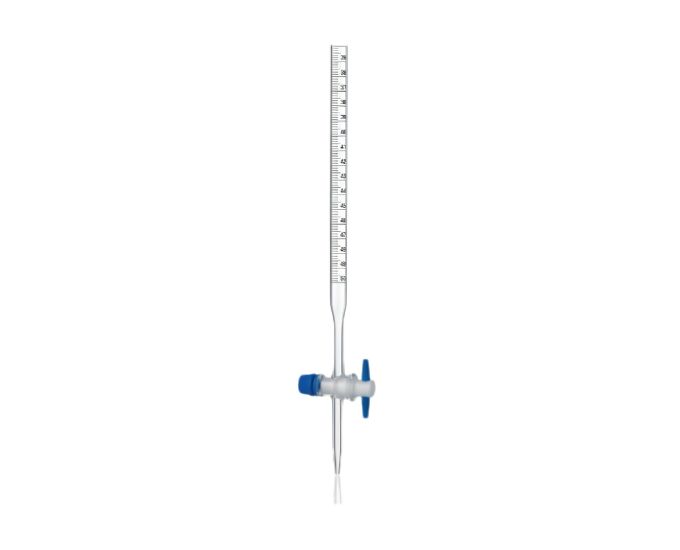 Class B Laboratory Burette with PTFE Straight Bore Stopcock for Routine Titration