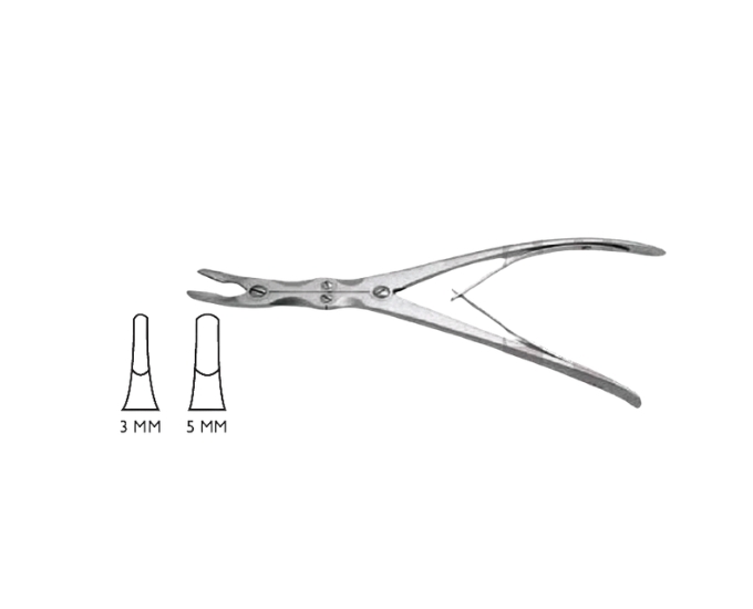 Leksell Double Action Bone Nibbler Surgical Instrument