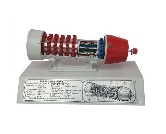 Gas Turbine Engine Cutaway Model