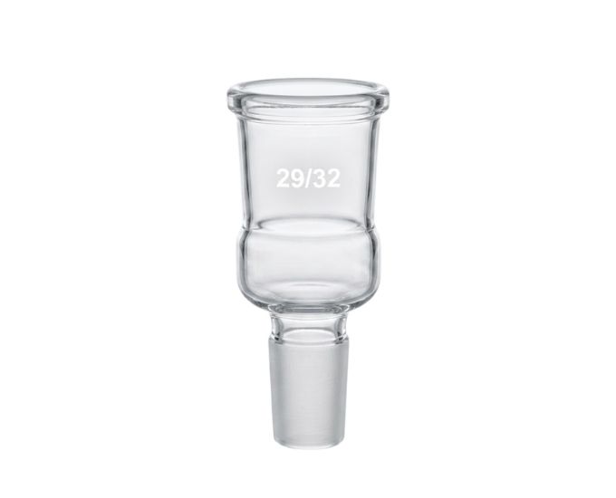 Laboratory-Grade Glass Enlarging Adapter with Interchangeable Joints