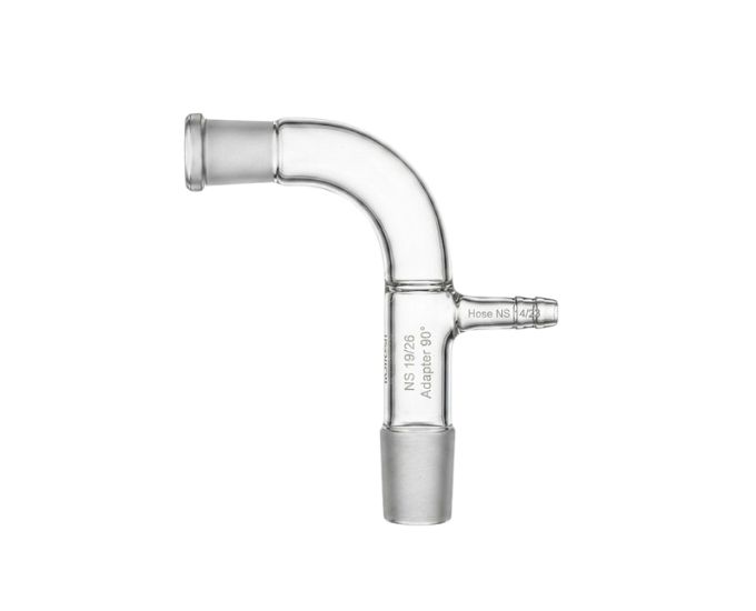 Laboratory Bent Receiver Adapter with Vacuum Connection - Product Image