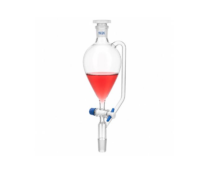 Pear Shape Pressure Equalising Funnel with PTFE Key Stopcock
