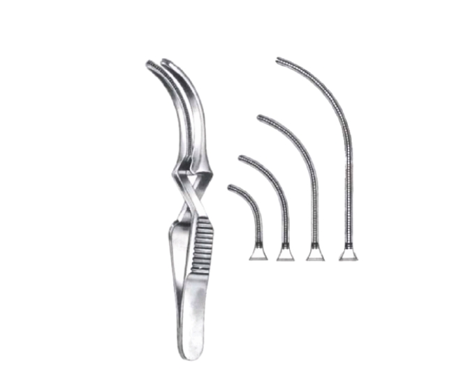 Atraumatic Bulldog Clamp Curved Multiple Sizes for Vascular Surgery
