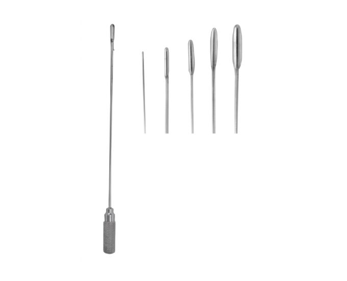 Malleable Probe on Handle with Multiple Tip Sizes for Surgical Use