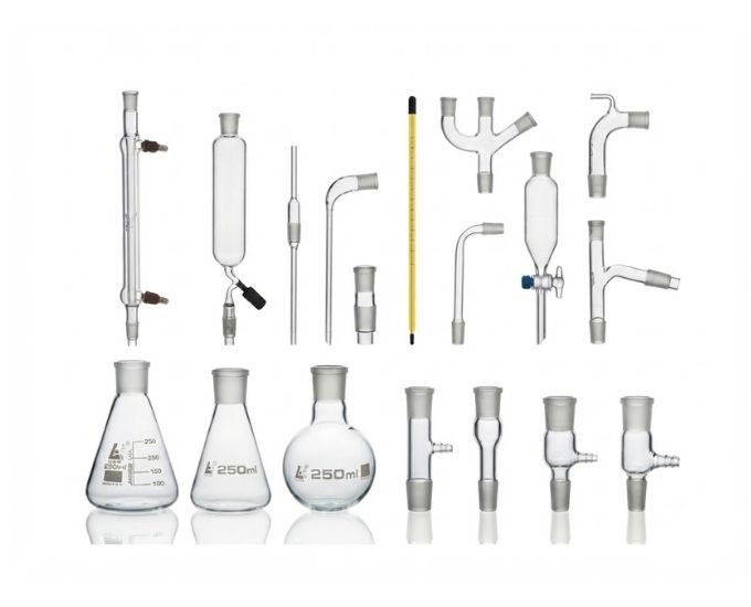 34 BU Organic Chemistry Glassware Laboratory Set