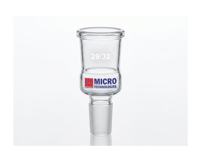 Laboratory-Grade Glass Enlarging Adapter with Interchangeable Joints