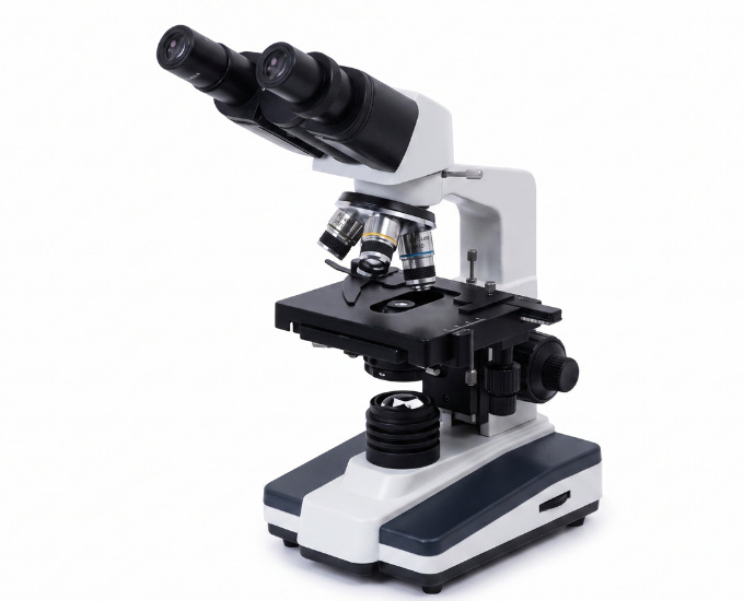 Professional Binocular Laboratory Microscope with LED Illumination - Product Image