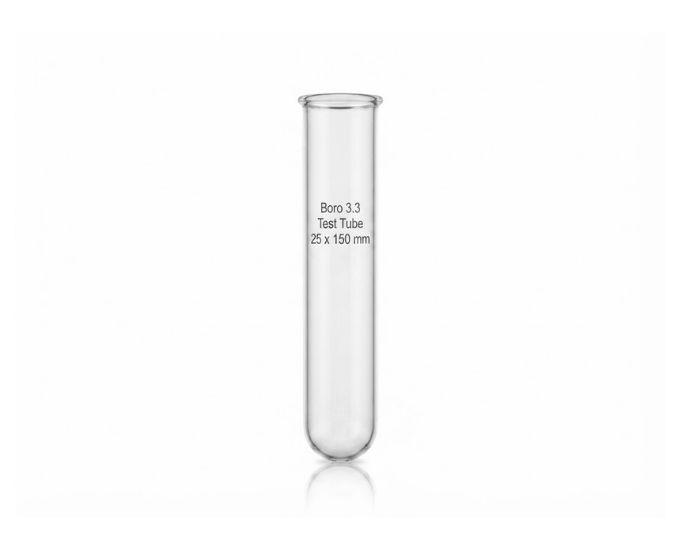 Round Bottom Test Tubes with Rim Plain