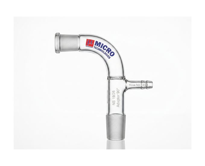 Laboratory Bent Receiver Adapter with Vacuum Connection