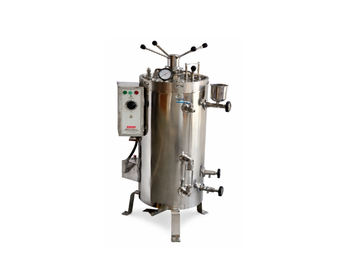 Vertical High Pressure Autoclave for Steam Sterilization with Stainless Steel Chamber - Product Image 2