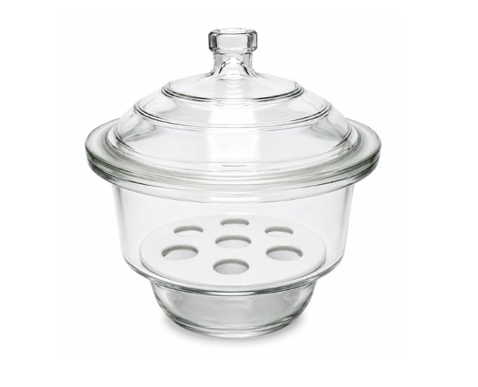 Plain Desiccator with Lid for Laboratory Use