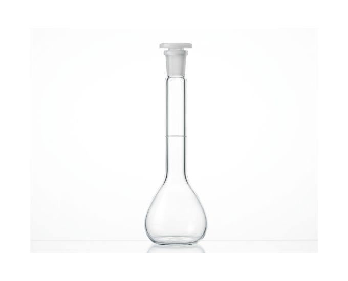 High-Precision Class B Volumetric Flask with PP Stopper for Laboratory Use