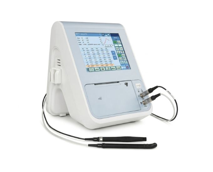 Portable A-Scan Biometry Device with Touchscreen and IOL Power Calculation