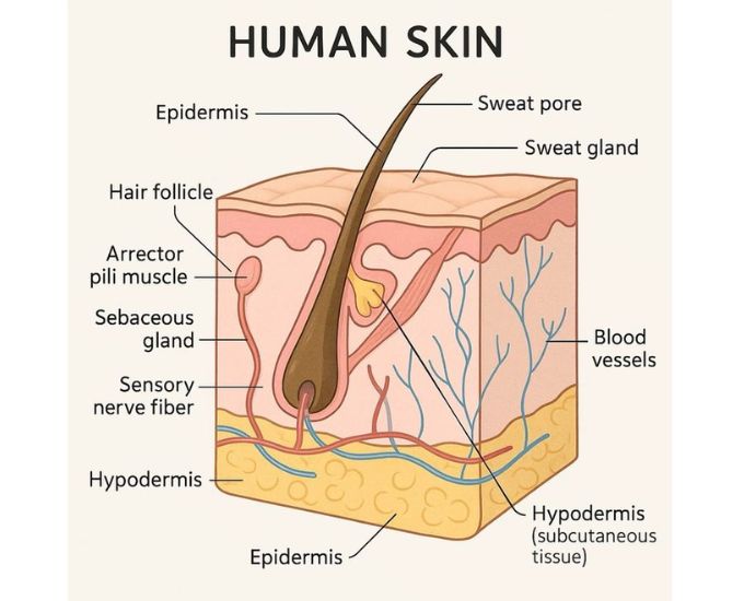 Human Skin Educational Chart - Product Image