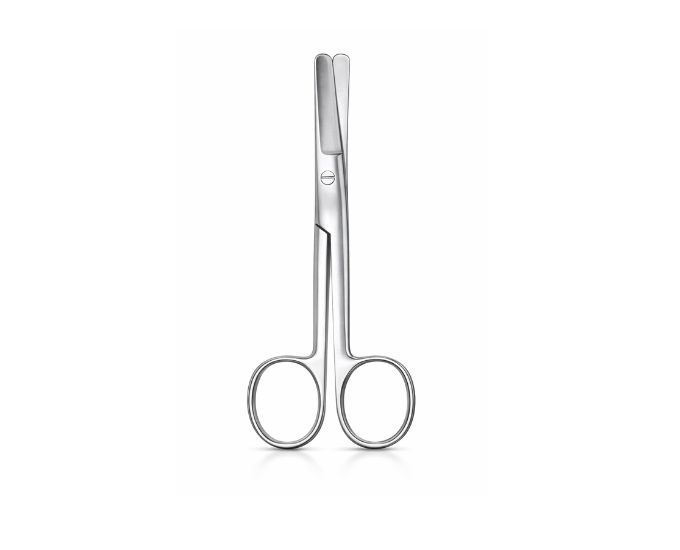 Standard Straight Surgical Scissors with Blunt Tips for Safe Use - Product Image