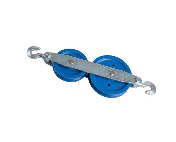 Double Pulley In-Line in Metal Frame - Product Image