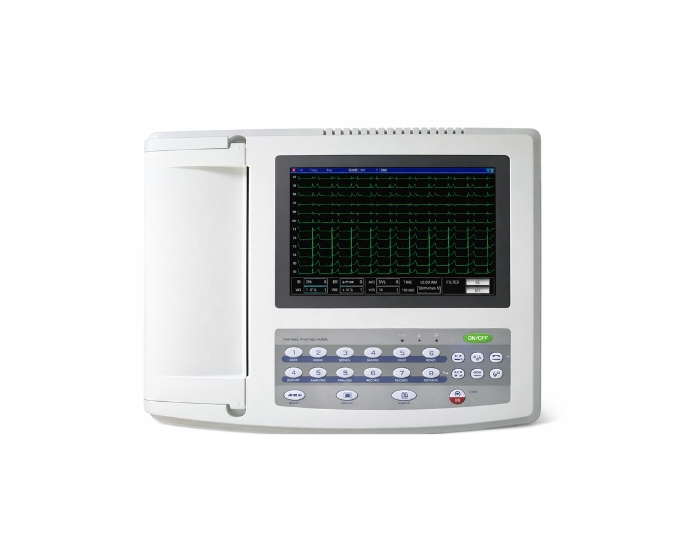 Twelve Channel ECG Machine with Auto Analysis and Multi Format Printing