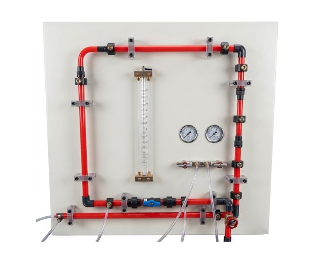 Energy Losses in Piping Elements Apparatus