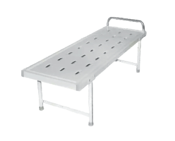 Patient OPD Examination Couch with Cushioned Top and Steel Frame