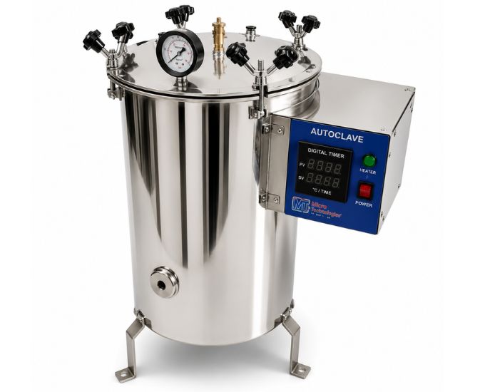 Vertical Double Wall Wing Nut Autoclave (Fully Stainless Steel) (MT-408 Series) - Product Image