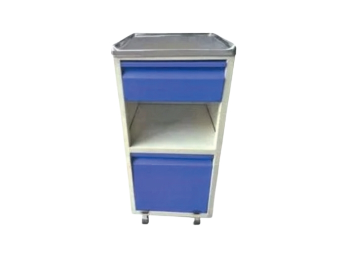 Deluxe Patient Medical Cupboard with Drawer and Stainless Steel Top