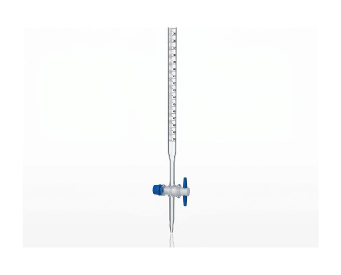 Class B Laboratory Burette with PTFE Straight Bore Stopcock for Routine Titration