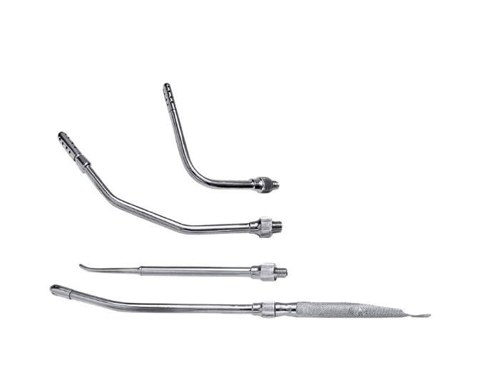 Multi Suction Handle with 4 Interchangeable Tips for Surgical Use