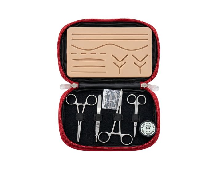 Advanced Suture Practice Pad with Instrument Kit and 3-Layer Silicone Design