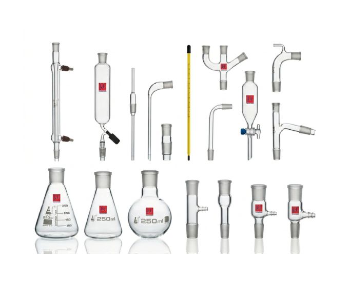 34 BU Organic Chemistry Glassware Laboratory Set