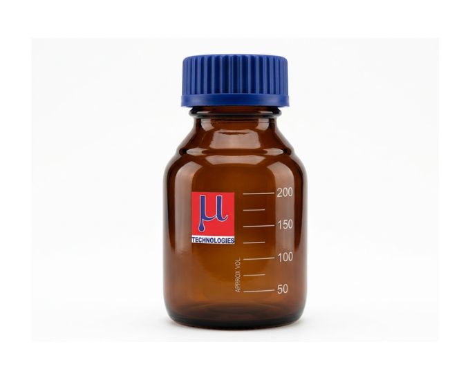 Reagent Bottle with Screw Cap Amber Glass