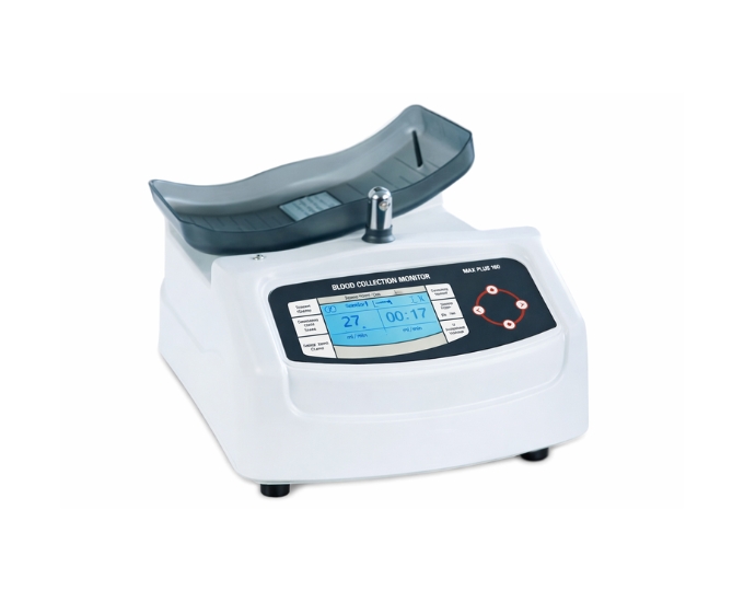 Portable Blood Collection Monitor with Microprocessor-Controlled Mixing