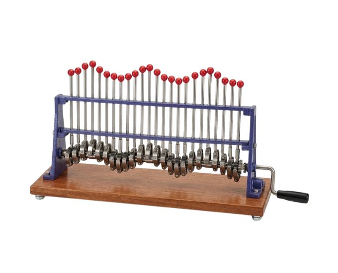 24-Pulley Longitudinal Wave Motion Apparatus – Metal