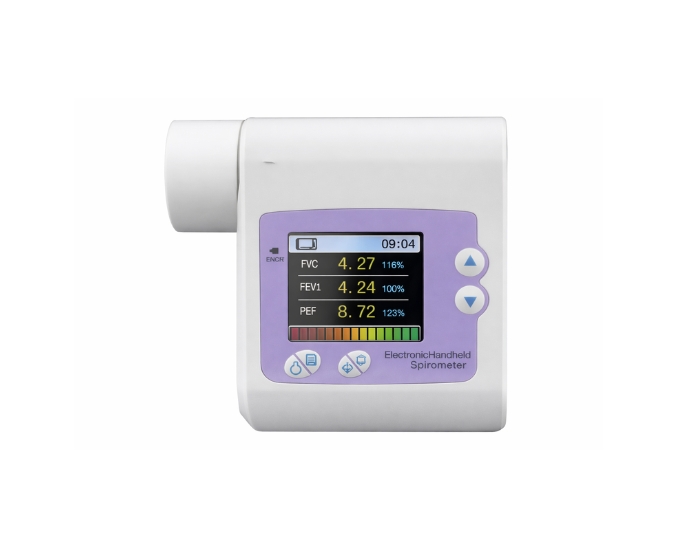 Digital Spirometer with High-Resolution LCD and Pulmonary Function Analysis