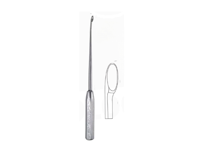 Surgical Scoop with Aluminium Handle in Multiple Sizes