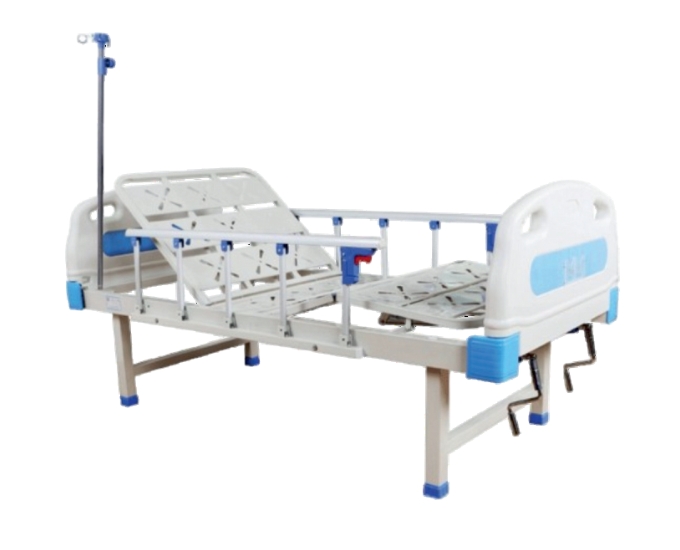 Mechanical Fowler Hospital Bed with Adjustable Backrest and Kneerest
