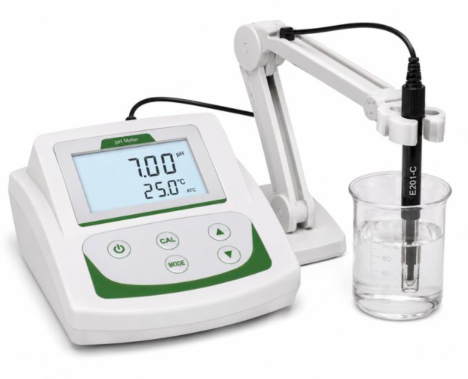 Microcomputer Digital Bench Top pH Meter with LCD Display